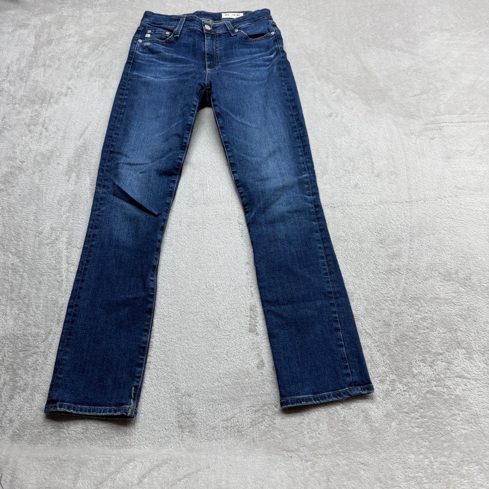 AG Adriano Goldschmied Mari Jeans Womens 26R Blue Slim Straight Stretch Denim